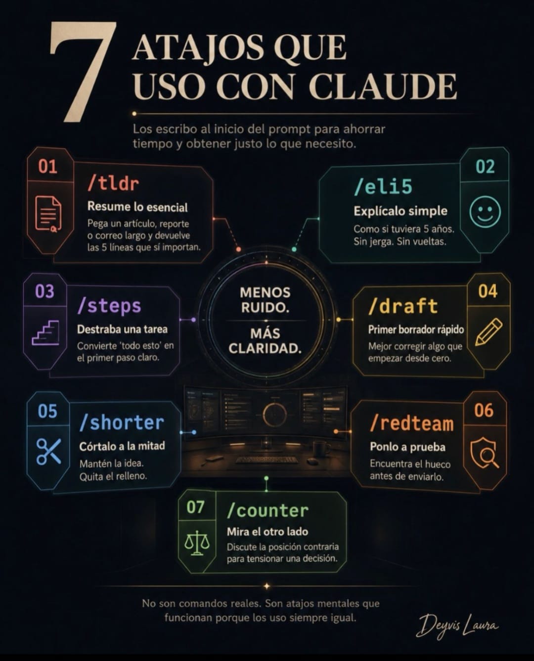 7 atajos que uso con Claude