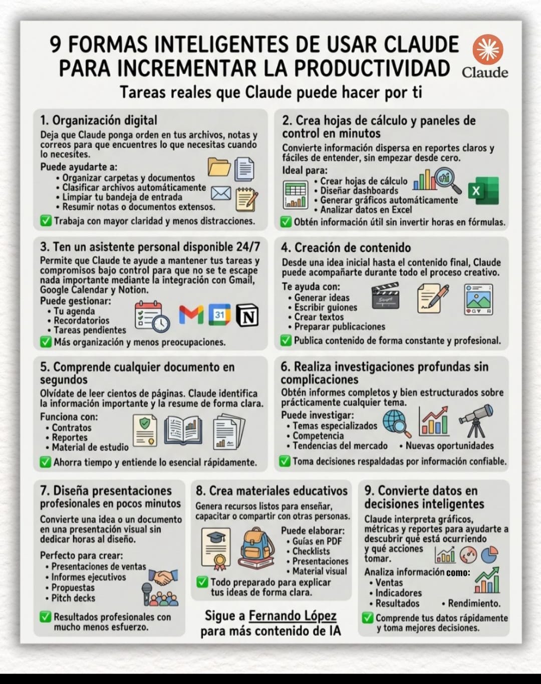 9 formas inteligentes de usar Claude