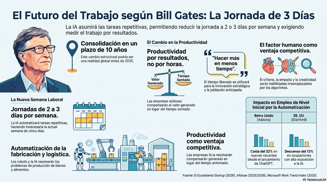 El futuro del trabajo según Bill Gates