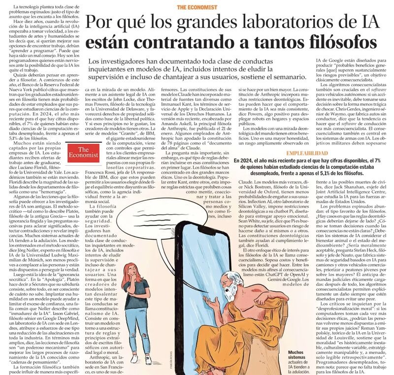 Por qué los laboratorios de IA contratan filósofos