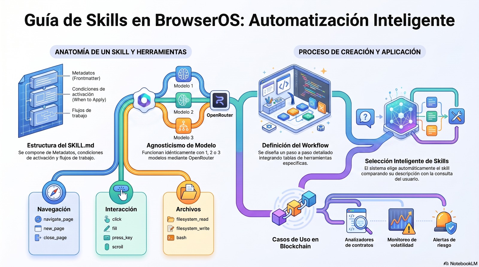 Guía de Skills en BrowserOS